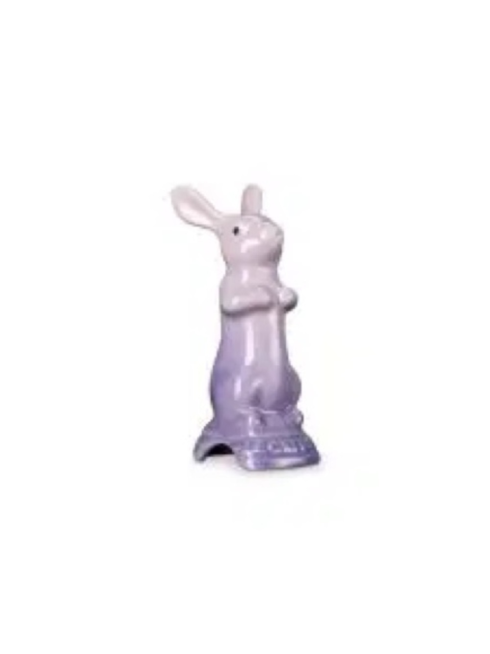 NEW Le Creuset Lavender Purple Ceramic Bunny Figurine Pie Topper